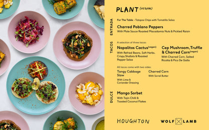 Friday 18:00 Sitting - Table of 4 (Can upgrade to 5 guests)