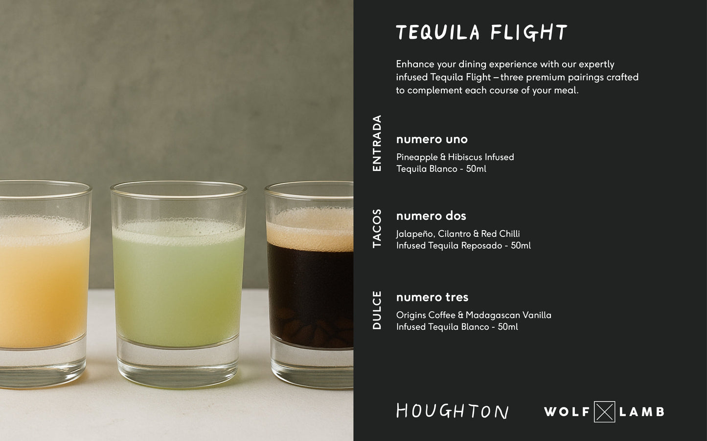 Tequila Flight Pairing (Per Person)