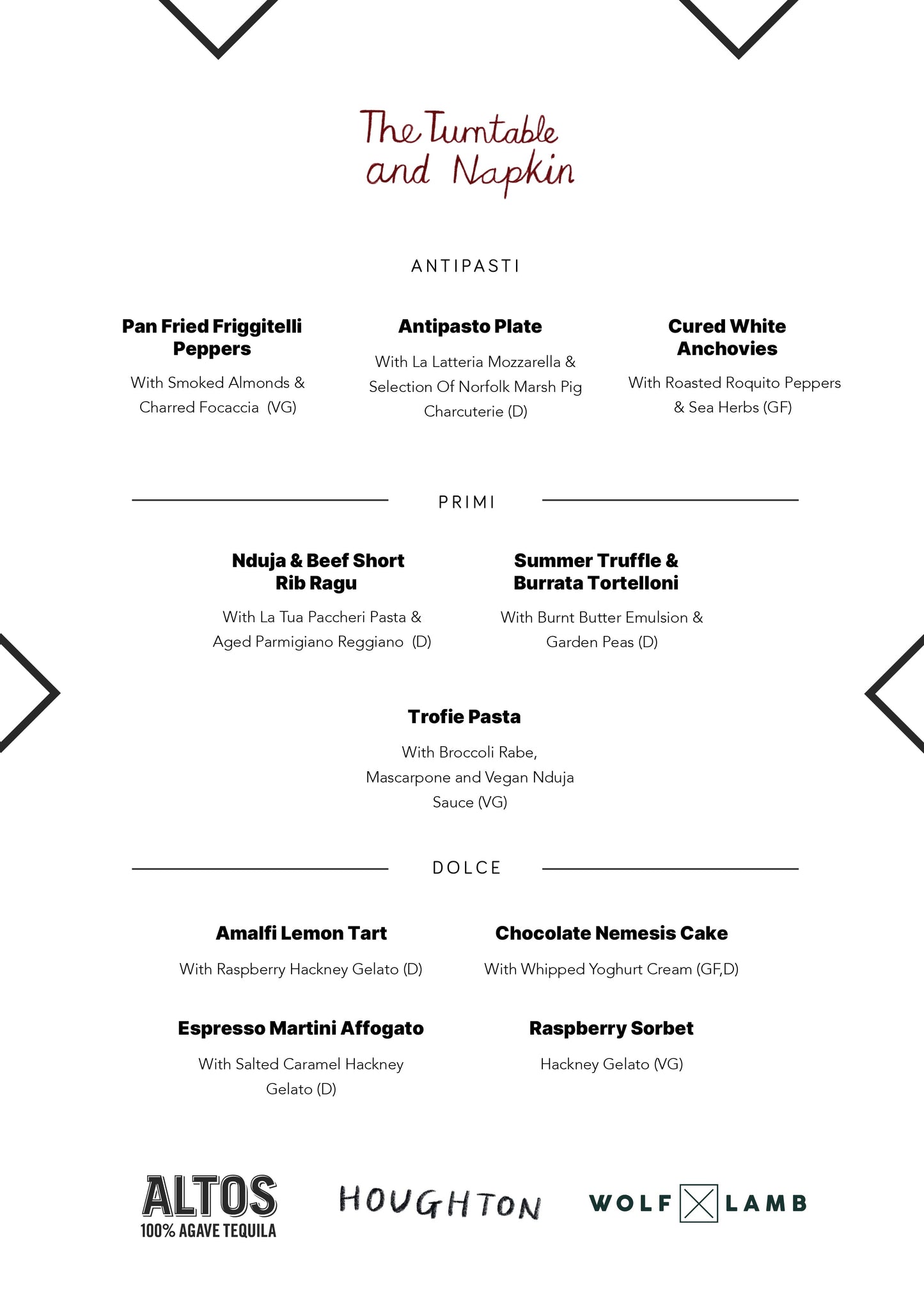 Friday 19:30 Sitting - Table of 2 (Can upgrade to 3)