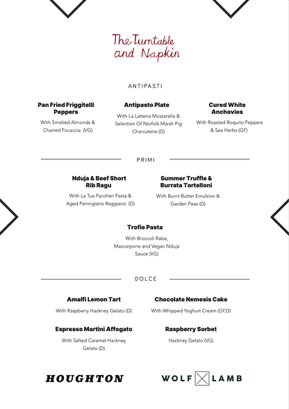 Sunday 15:30 Sitting - Table of 8 (Can upgrade to 9 guests)